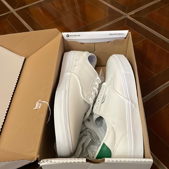 Vans Chima Ferguson Sport Vtg white leather Green - Picture 9 of 10